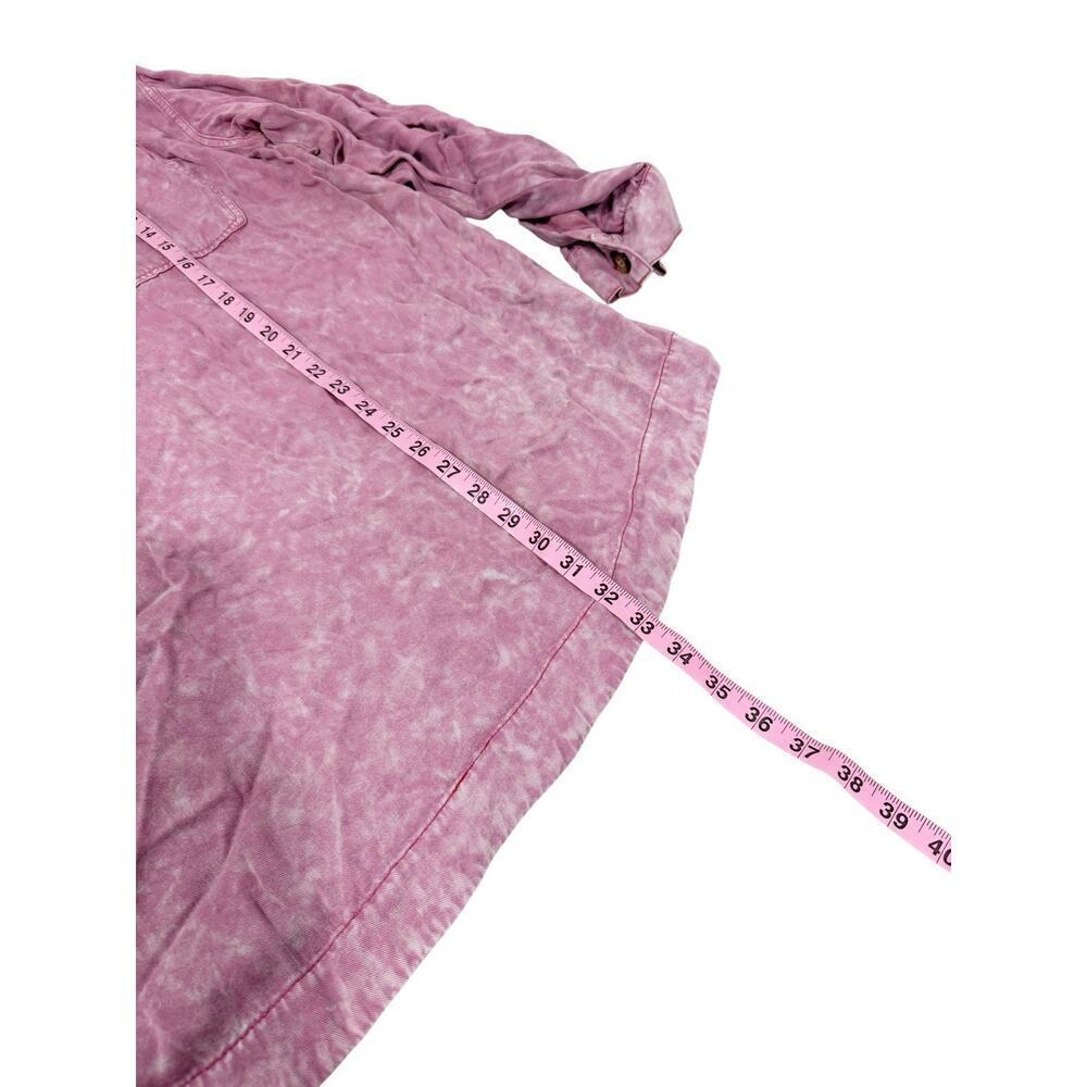 White Birch Mauve Pink Mineral Wash Pullover Tunic Top Fall Womens Size XL - Picture 6 of 6